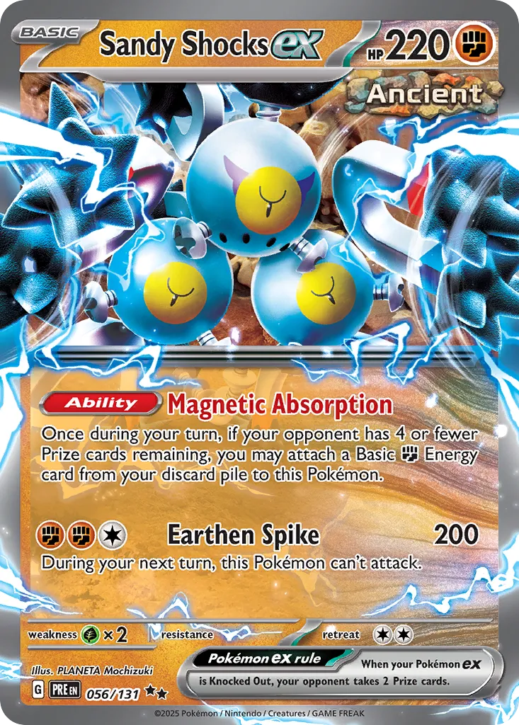 Sandy Shocks ex 056/131 — Prismatic Evolutions (English Pokémon TCG card)