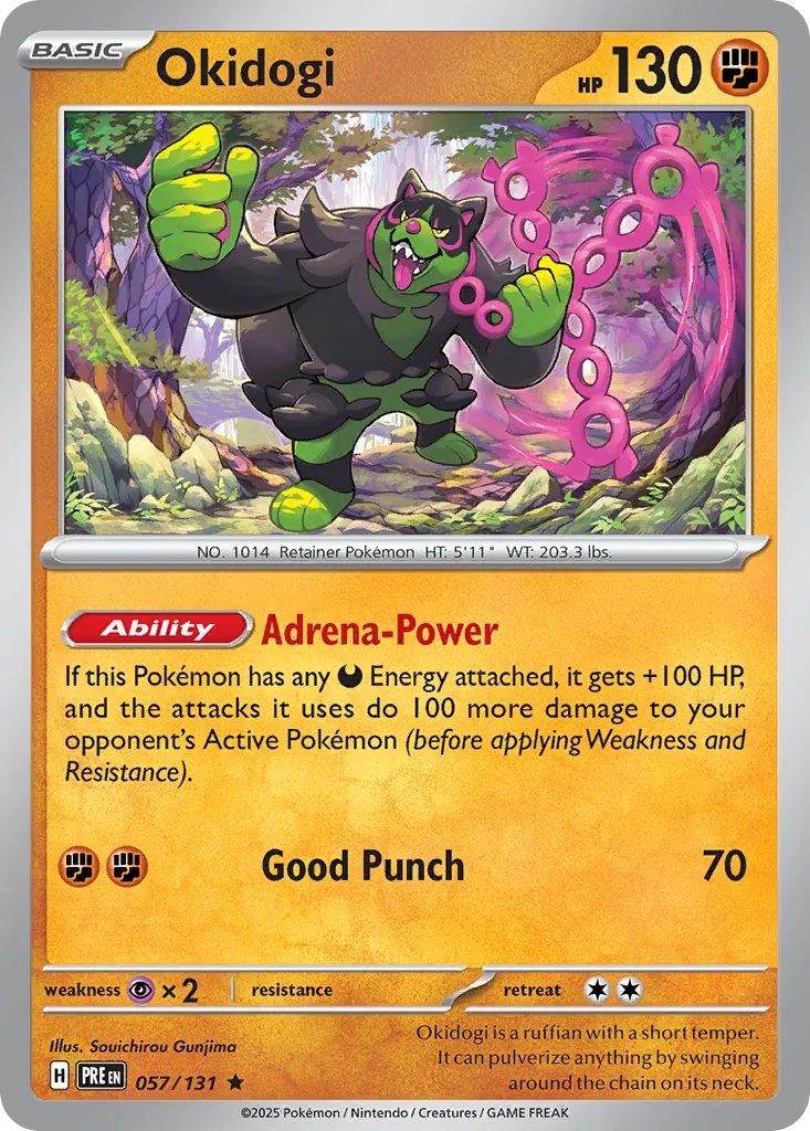 Okidogi 057/131 — Prismatic Evolutions (English Pokémon TCG card)
