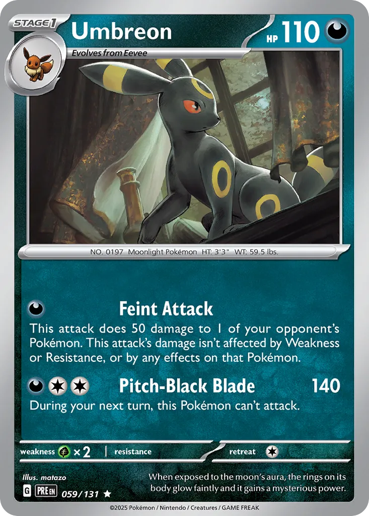 Umbreon 059/131 — Prismatic Evolutions (English Pokémon TCG card)