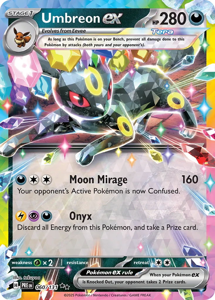 Umbreon ex 060/131 — Prismatic Evolutions (English Pokémon TCG card)