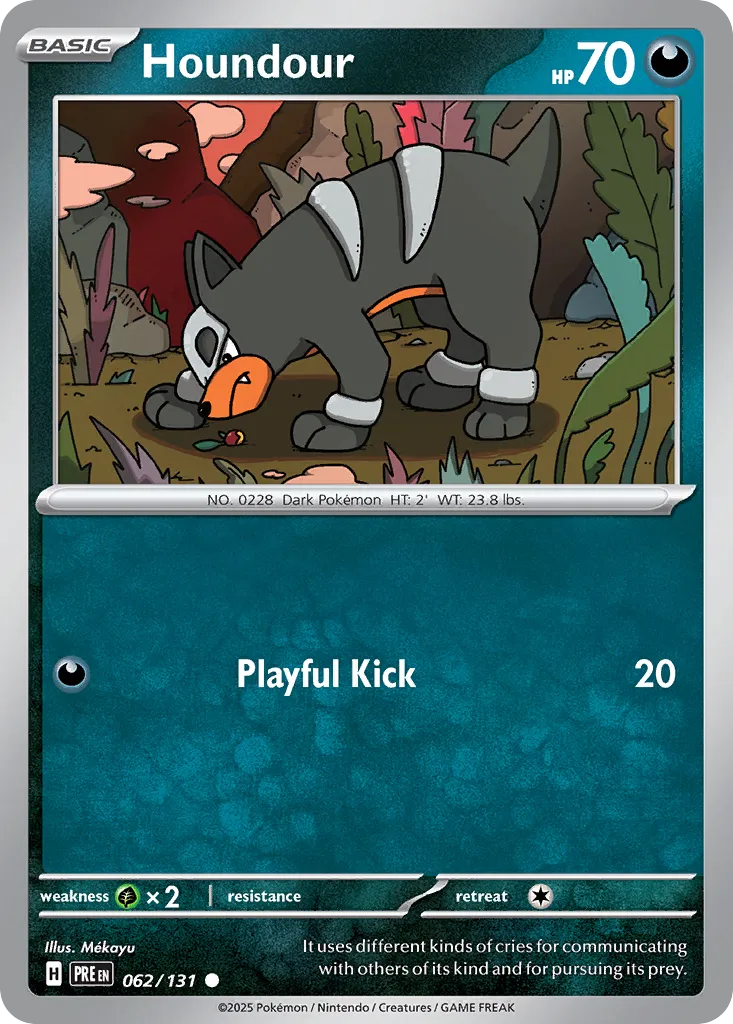 Houndour 062/131 — Prismatic Evolutions (English Pokémon TCG card)