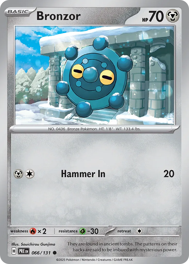 Bronzor 066/131 — Prismatic Evolutions (English Pokémon TCG card)