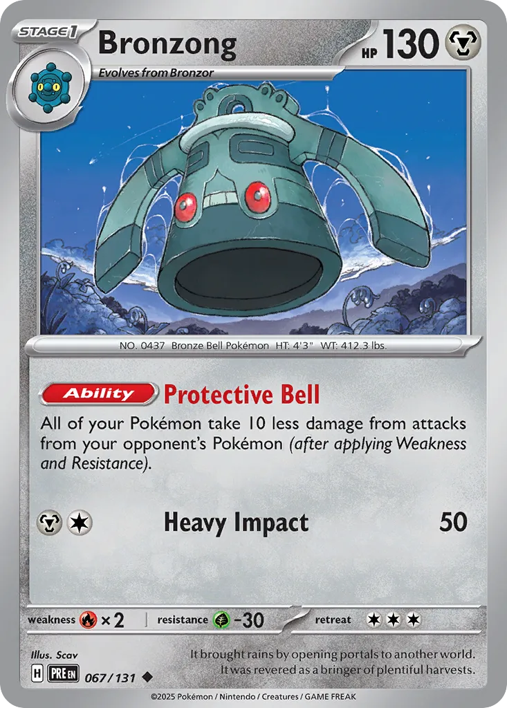 Bronzong 067/131 — Prismatic Evolutions (English Pokémon TCG card)