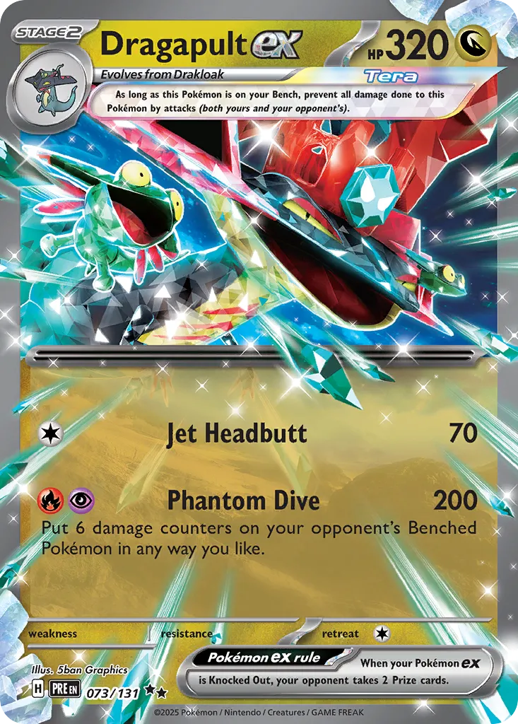 Dragapult ex 073/131 — Prismatic Evolutions (English Pokémon TCG card)