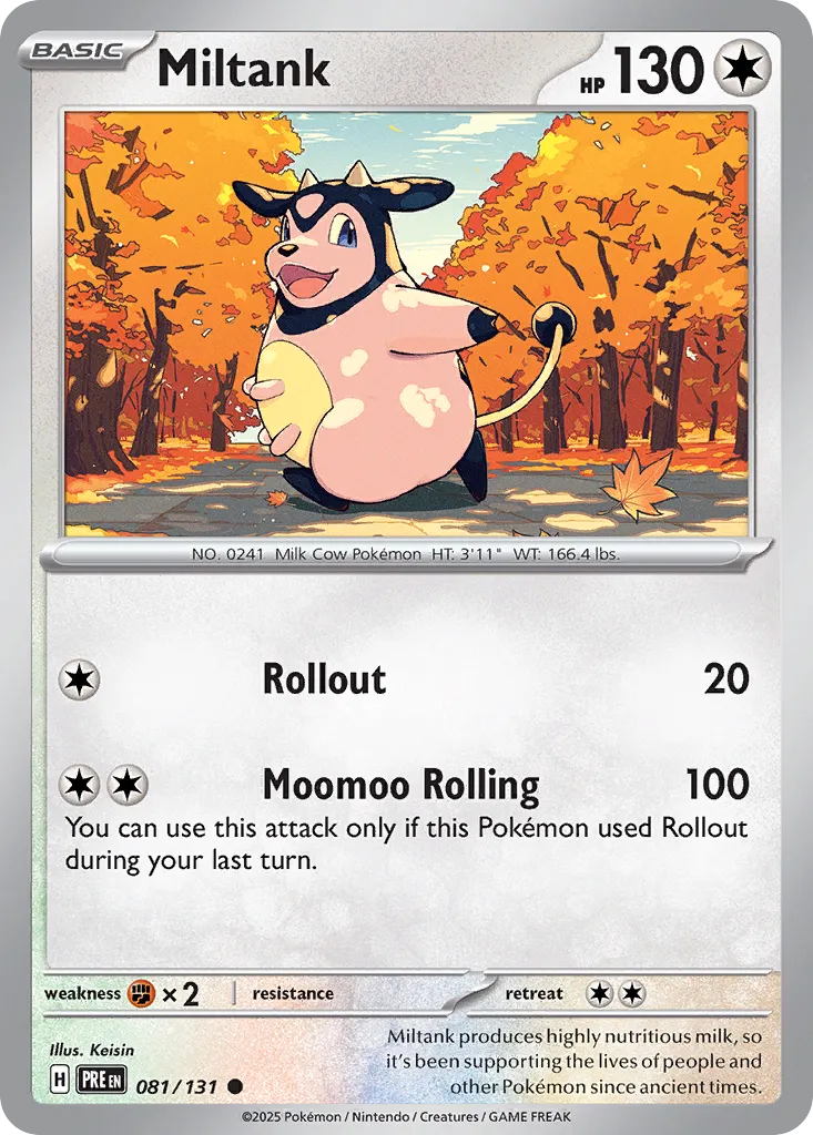 Miltank 081/131 — Prismatic Evolutions (English Pokémon TCG card)
