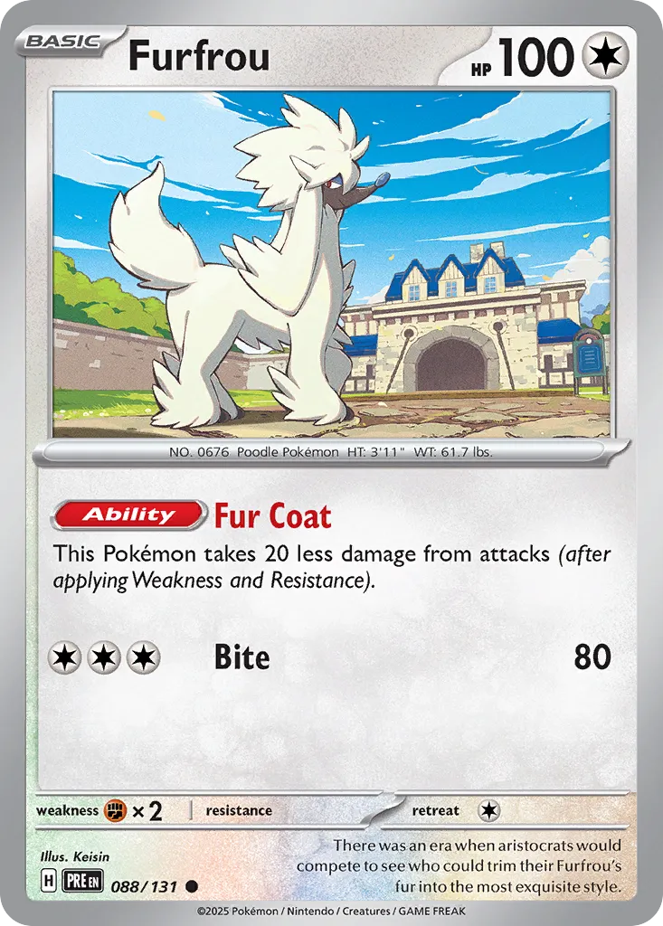 Furfrou 088/131 — Prismatic Evolutions (English Pokémon TCG card)