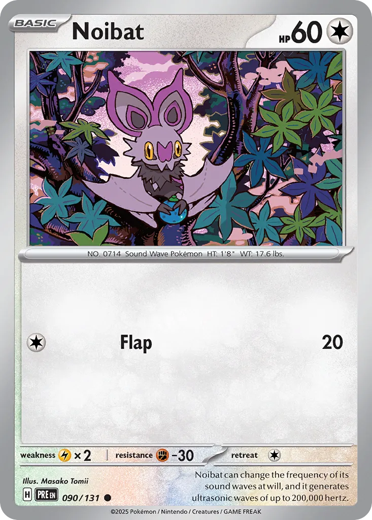 Noibat 090/131 — Prismatic Evolutions (English Pokémon TCG card)