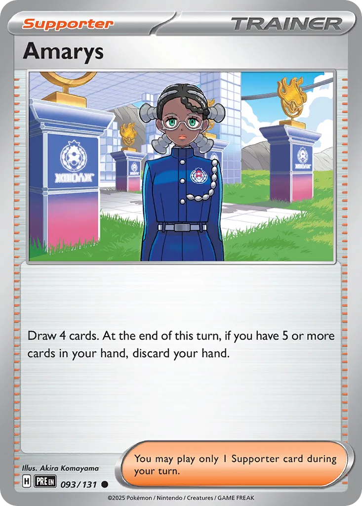 Amarys 093/131 — Prismatic Evolutions (English Pokémon TCG card)