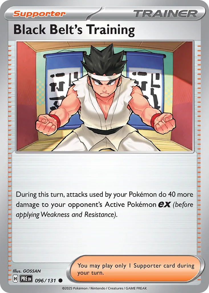 Black Belt's Training 096/131 — Prismatic Evolutions (English Pokémon TCG card)