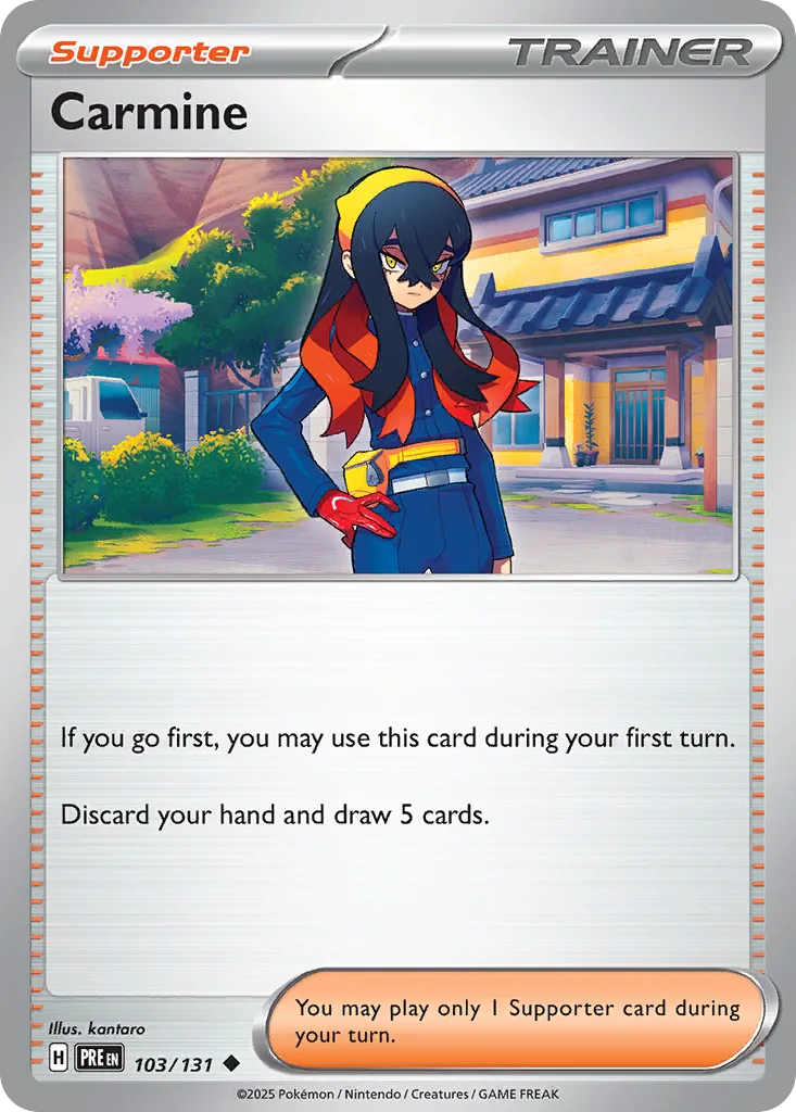 Carmine 103/131 — Prismatic Evolutions (English Pokémon TCG card)