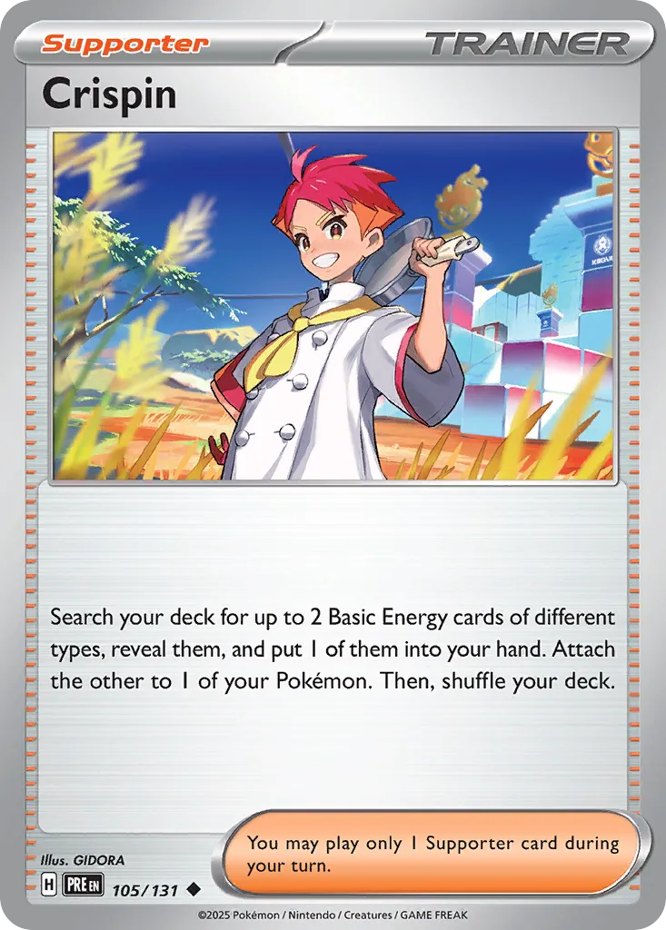 Crispin 105/131 — Prismatic Evolutions (English Pokémon TCG card)