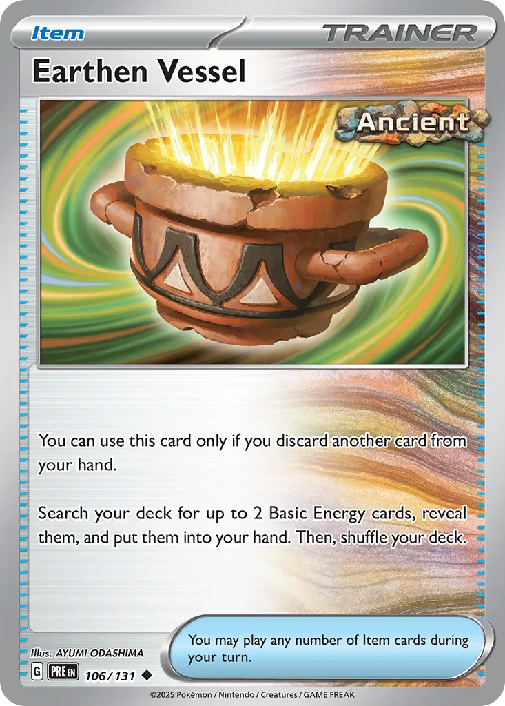 Earthen Vessel 106/131 — Prismatic Evolutions (English Pokémon TCG card)