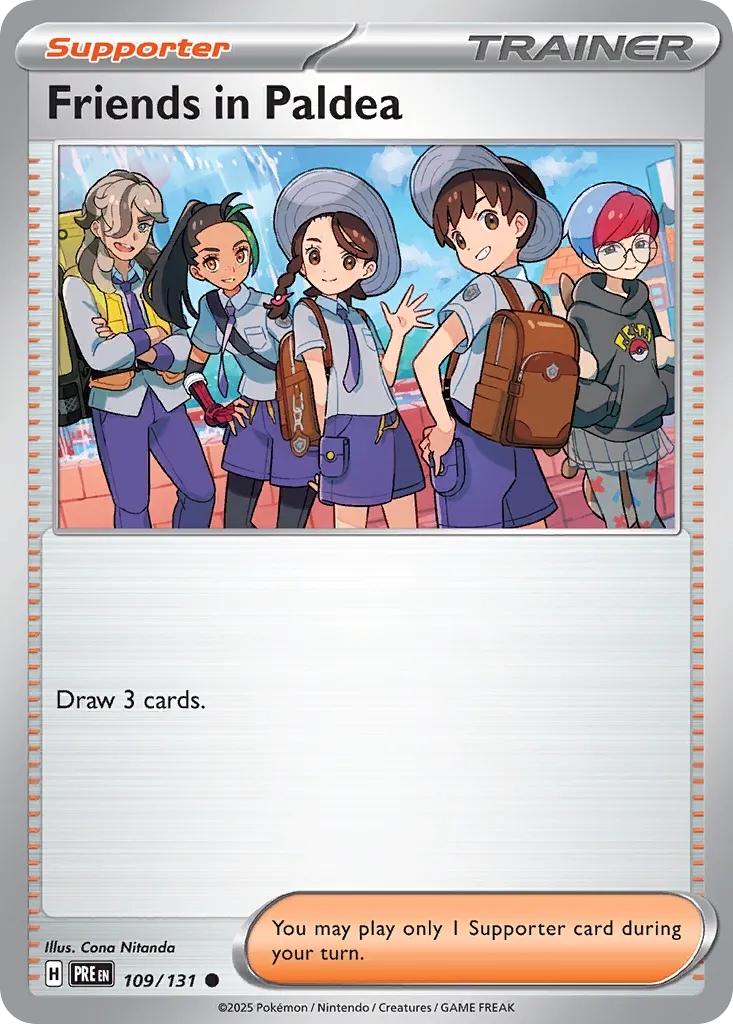 Friends in Paldea 109/131 — Prismatic Evolutions (English Pokémon TCG card)