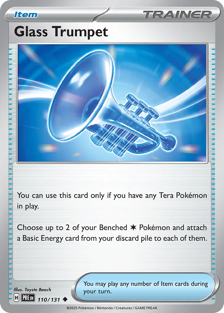Glass Trumpet 110/131 — Prismatic Evolutions (English Pokémon TCG card)
