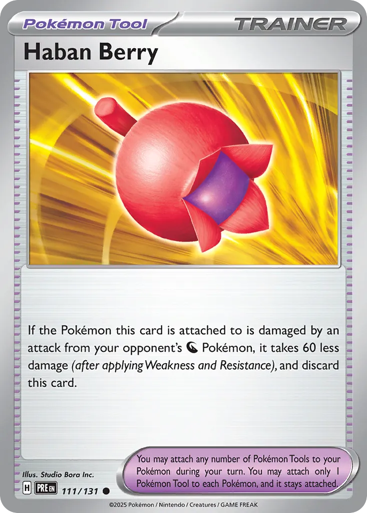 Haban Berry 111/131 — Prismatic Evolutions (English Pokémon TCG card)