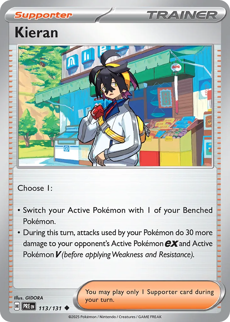 Kieran 113/131 — Prismatic Evolutions (English Pokémon TCG card)