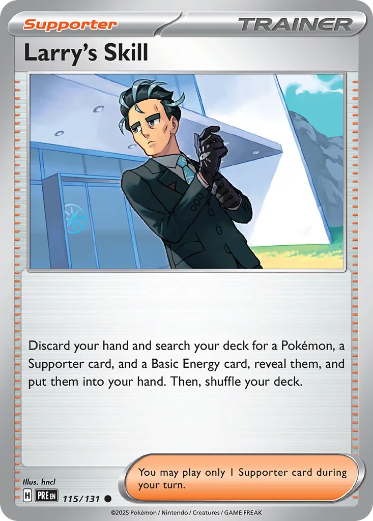 Larry's Skill 115/131 — Prismatic Evolutions (English Pokémon TCG card)