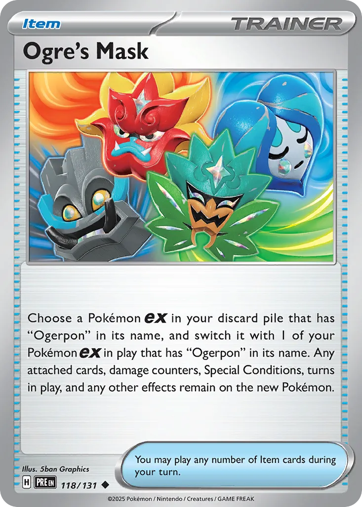 Ogre's Mask 118/131 — Prismatic Evolutions (English Pokémon TCG card)