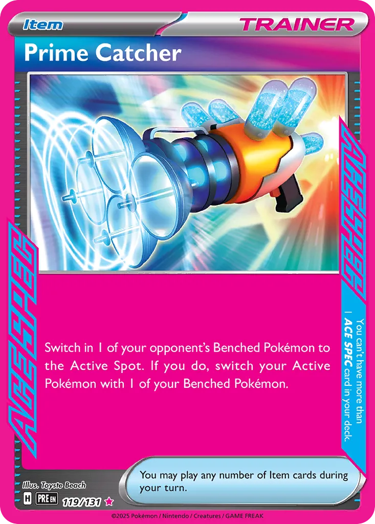 Prime Catcher 119/131 — Prismatic Evolutions (English Pokémon TCG card)