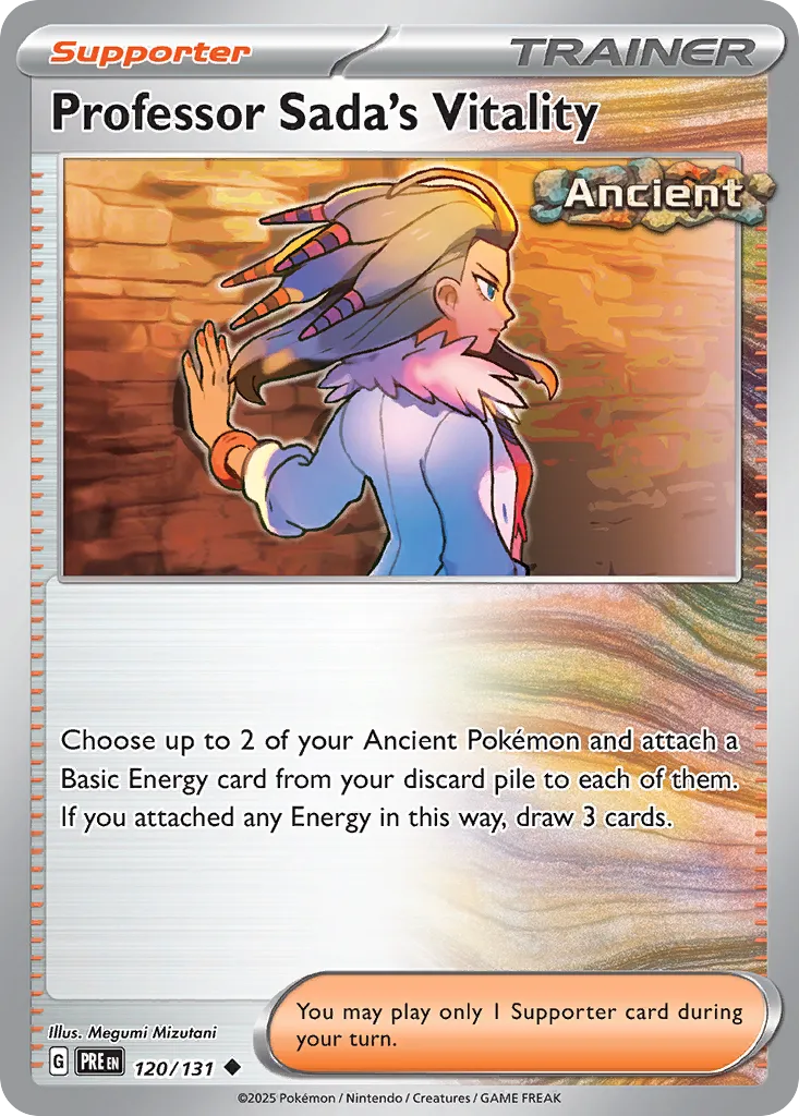 Professor Sada's Vitality 120/131 — Prismatic Evolutions (English Pokémon TCG card)