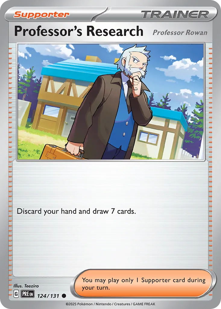 Professor's Research 124/131 — Prismatic Evolutions (English Pokémon TCG card)