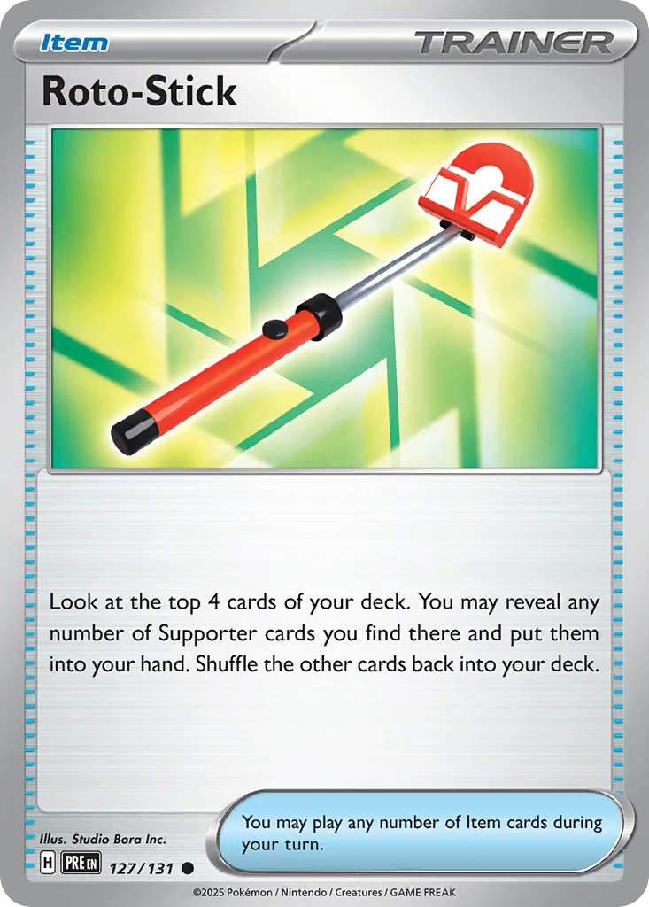 Roto-Stick 127/131 — Prismatic Evolutions (English Pokémon TCG card)