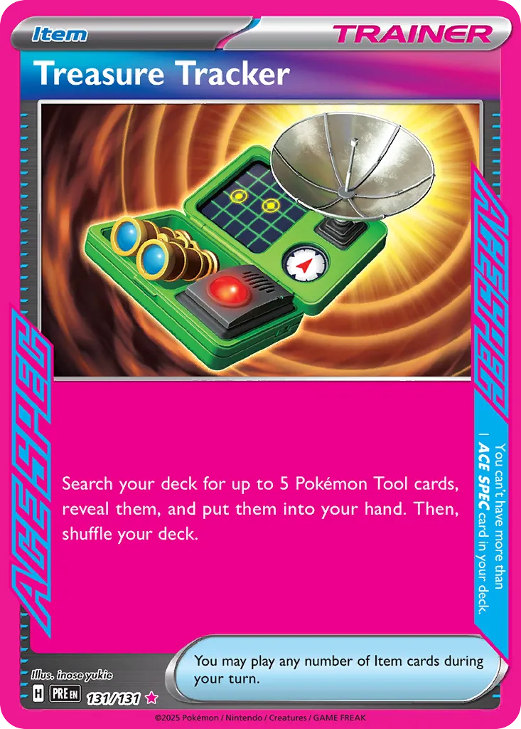 Treasure Tracker 131/131 — Prismatic Evolutions (English Pokémon TCG card)