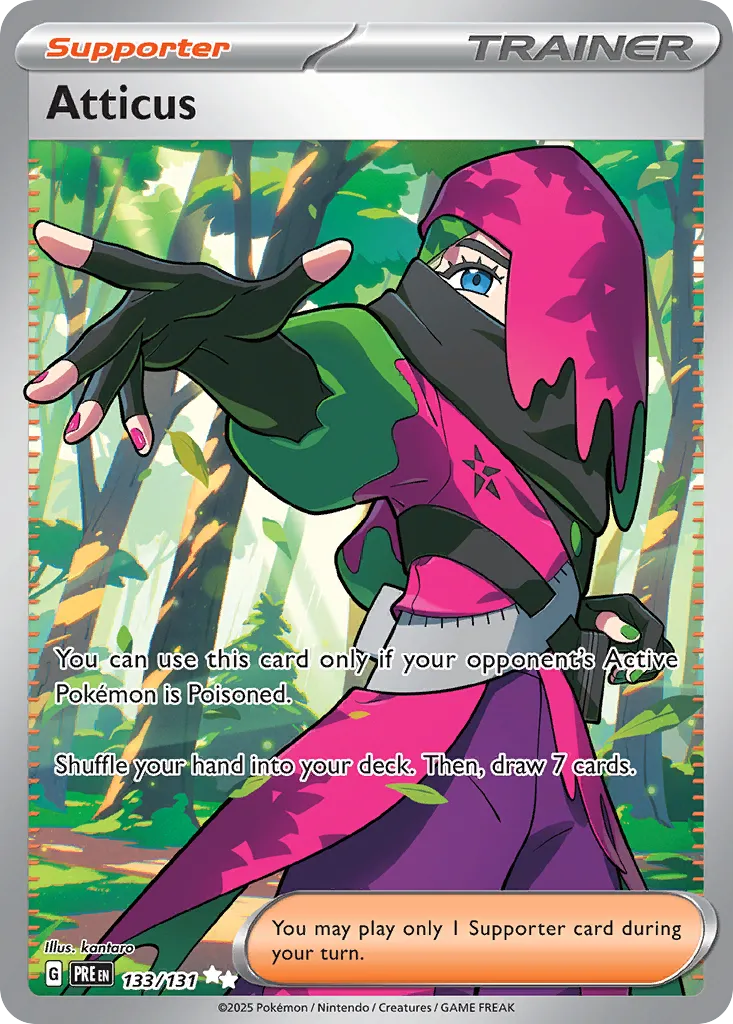 Atticus 133/131 — Prismatic Evolutions (English Pokémon TCG card)