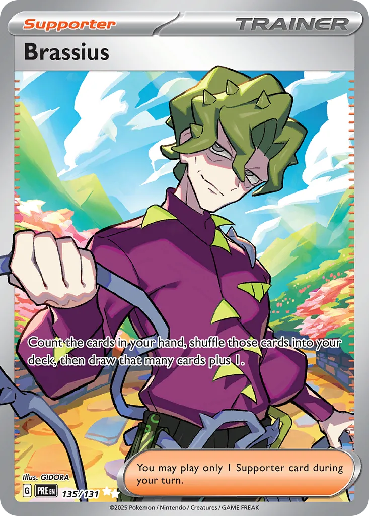 Brassius 135/131 — Prismatic Evolutions (English Pokémon TCG card)