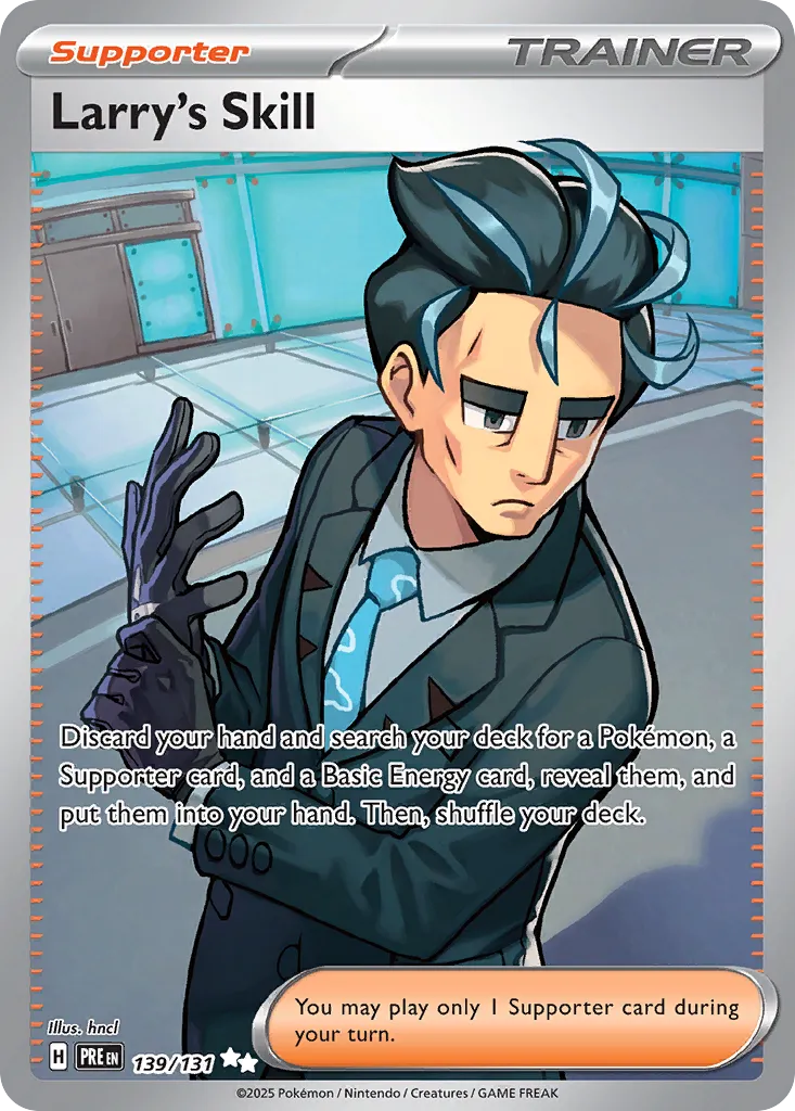 Larry's Skill 139/131 — Prismatic Evolutions (English Pokémon TCG card)