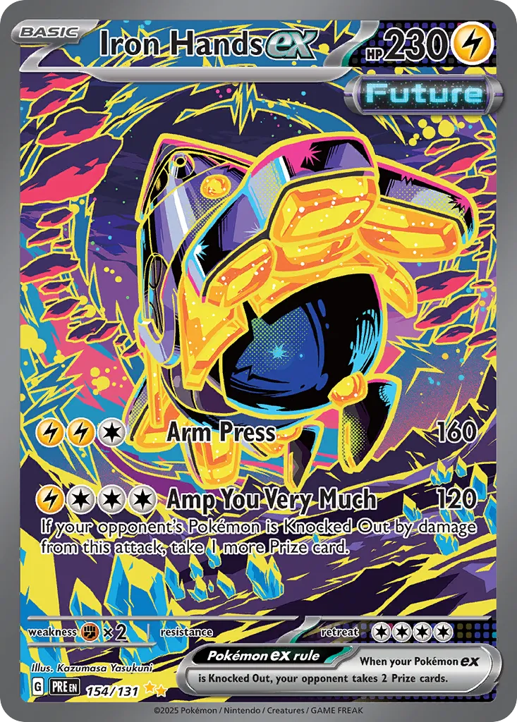 Iron Hands ex 154/131 — Prismatic Evolutions (English Pokémon TCG card)