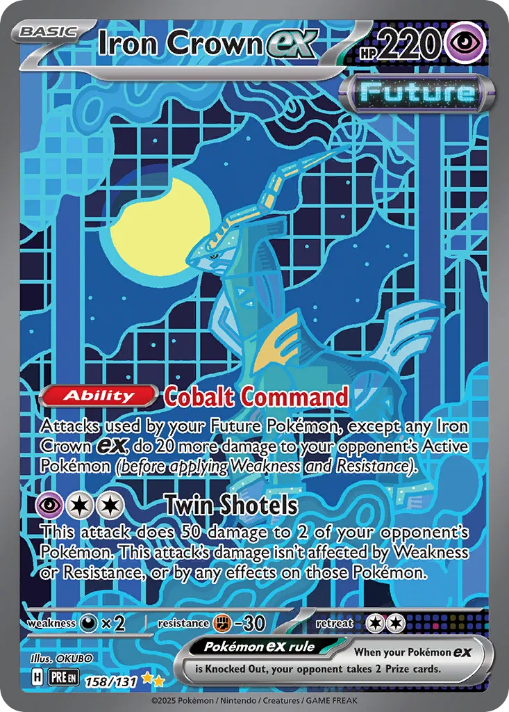 Iron Crown ex 158/131 — Prismatic Evolutions (English Pokémon TCG card)