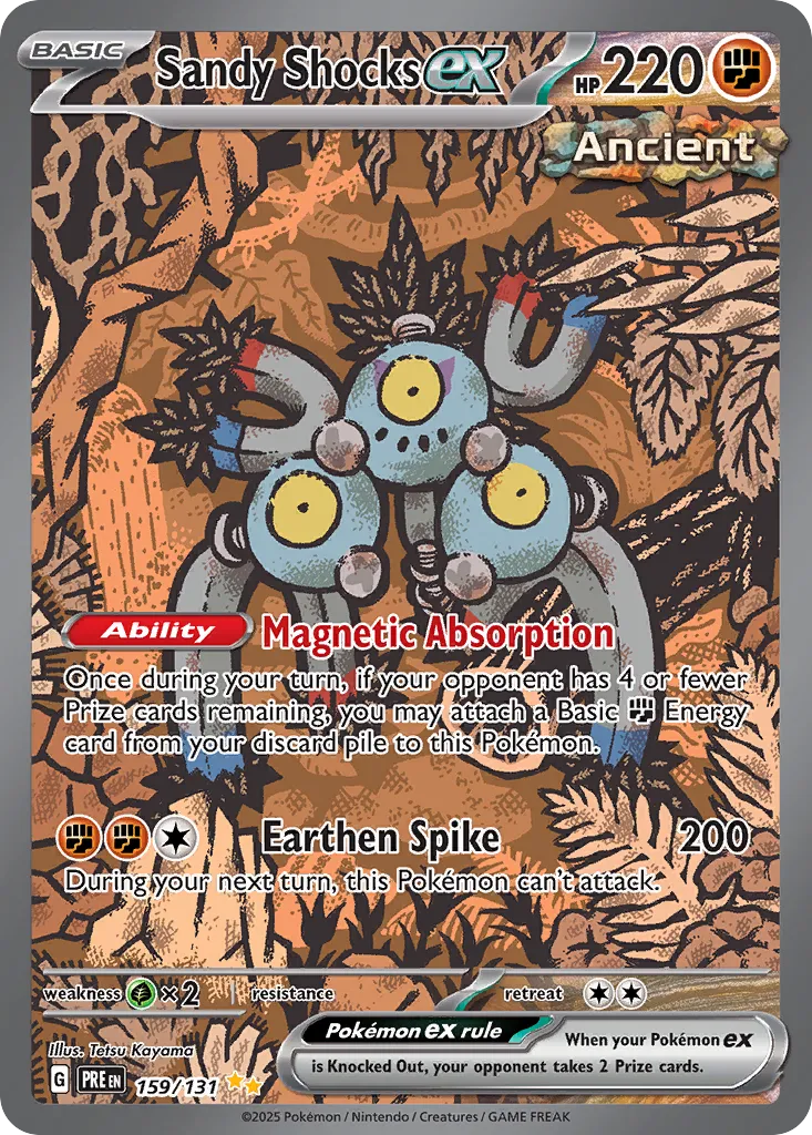 Sandy Shocks ex 159/131 — Prismatic Evolutions (English Pokémon TCG card)