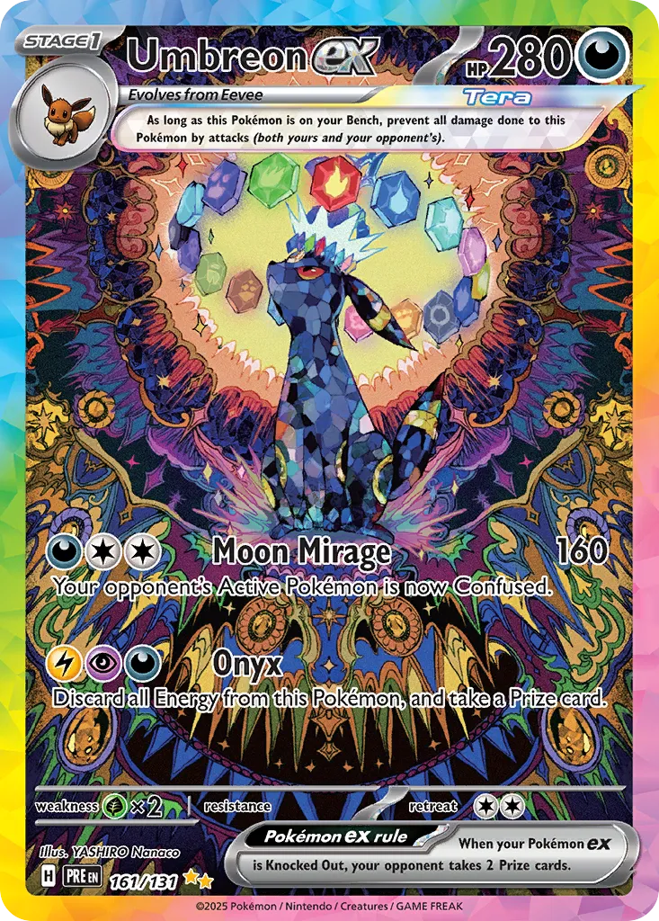 Umbreon ex 161/131 — Prismatic Evolutions (English Pokémon TCG card)
