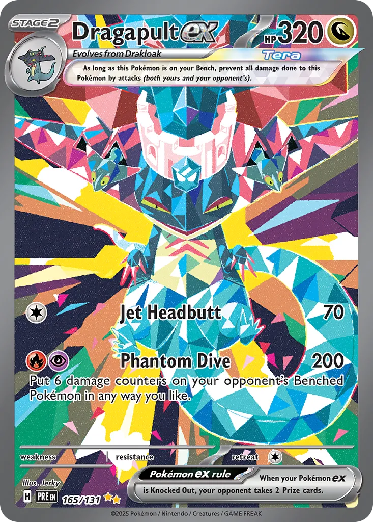 Dragapult ex 165/131 — Prismatic Evolutions (English Pokémon TCG card)