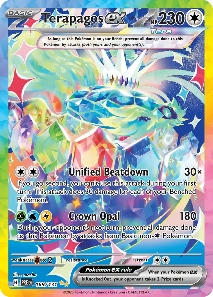 Terapagos ex 169/131 — Prismatic Evolutions (English Pokémon TCG card)