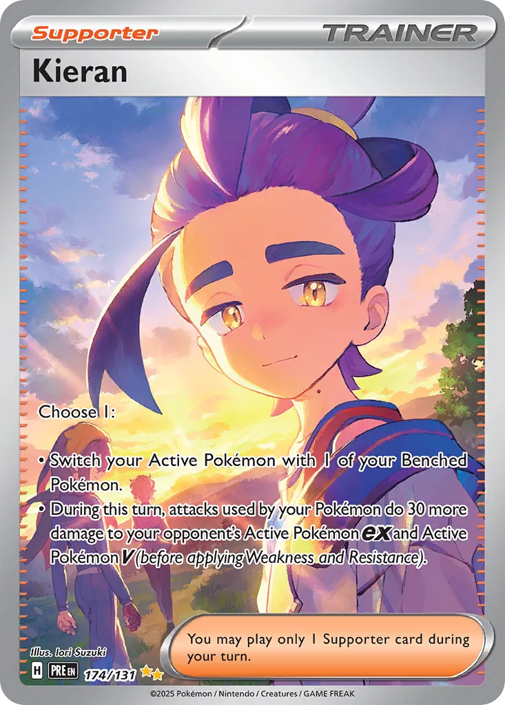 Kieran 174/131 — Prismatic Evolutions (English Pokémon TCG card)