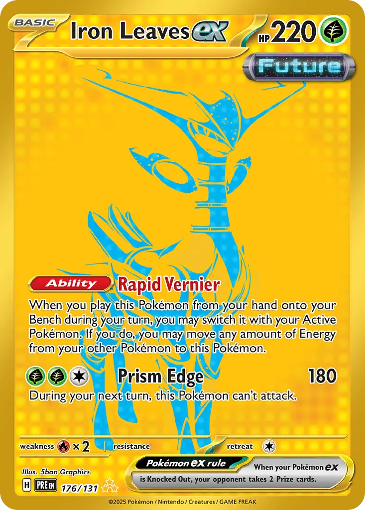 Iron Leaves ex 176/131 — Prismatic Evolutions (English Pokémon TCG card)