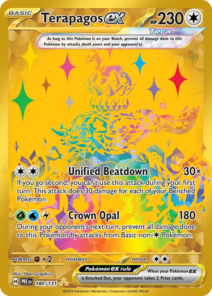 Terapagos ex 180/131 — Prismatic Evolutions (English Pokémon TCG card)