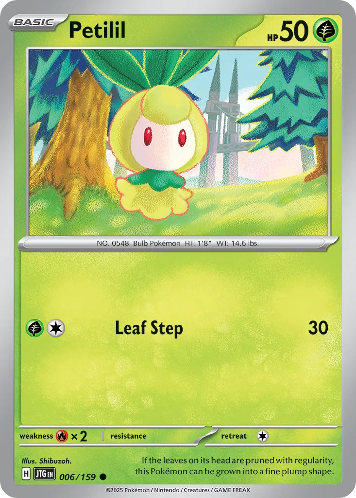 Petilil 006/159 — Journey Together (English Pokémon TCG card)