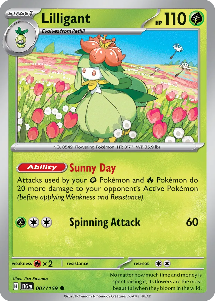 Lilligant 007/159 — Journey Together (English Pokémon TCG card)