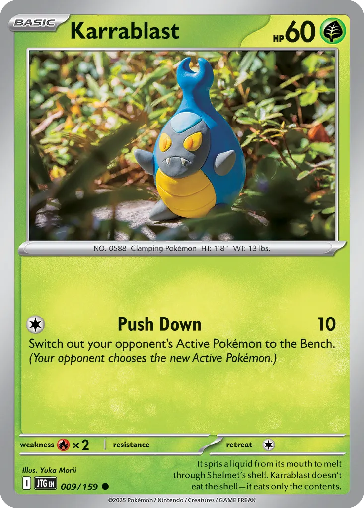 Karrablast 009/159 — Journey Together (English Pokémon TCG card)