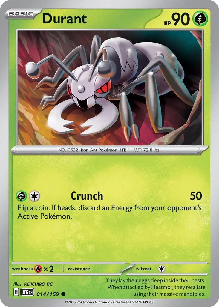 Durant 014/159 — Journey Together (English Pokémon TCG card)