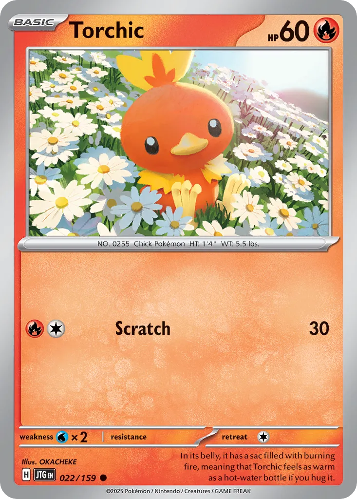 Torchic 022/159 — Journey Together (English Pokémon TCG card)