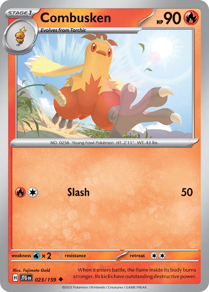 Combusken 023/159 — Journey Together (English Pokémon TCG card)