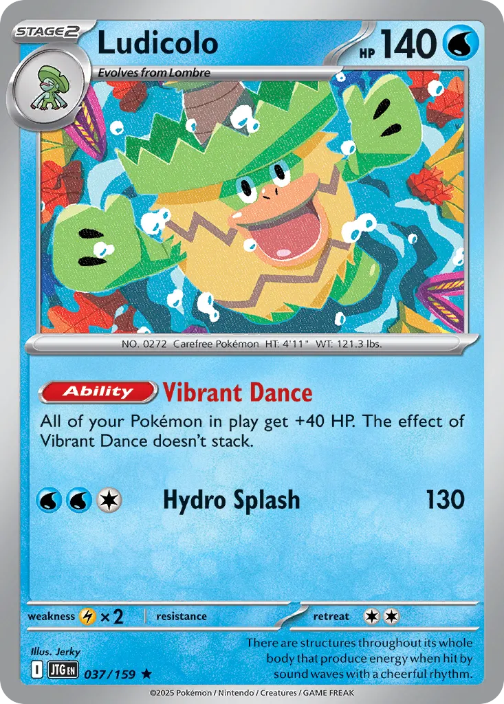 Ludicolo 037/159 — Journey Together (English Pokémon TCG card)