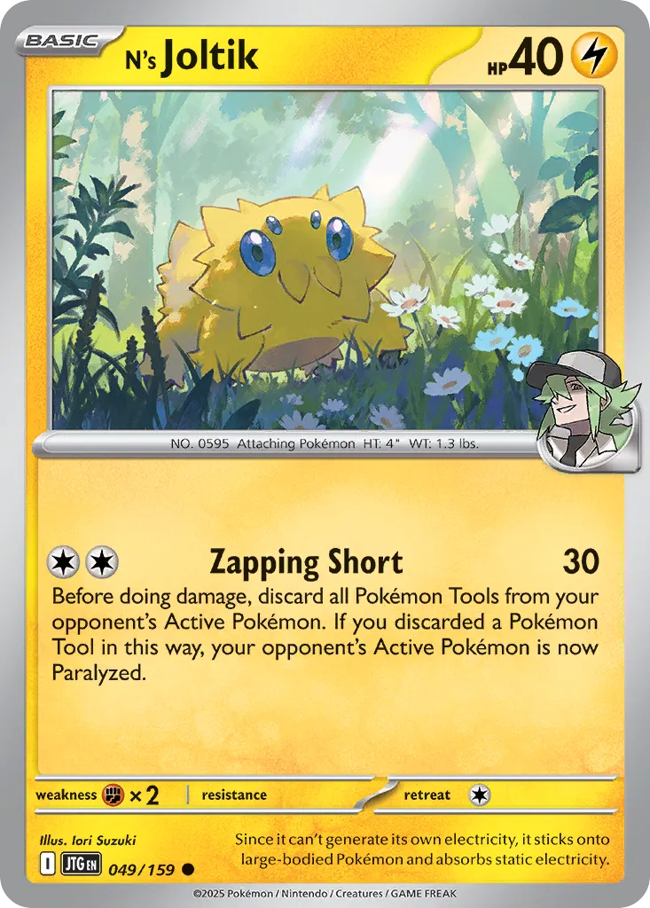 N's Joltik 049/159 — Journey Together (English Pokémon TCG card)