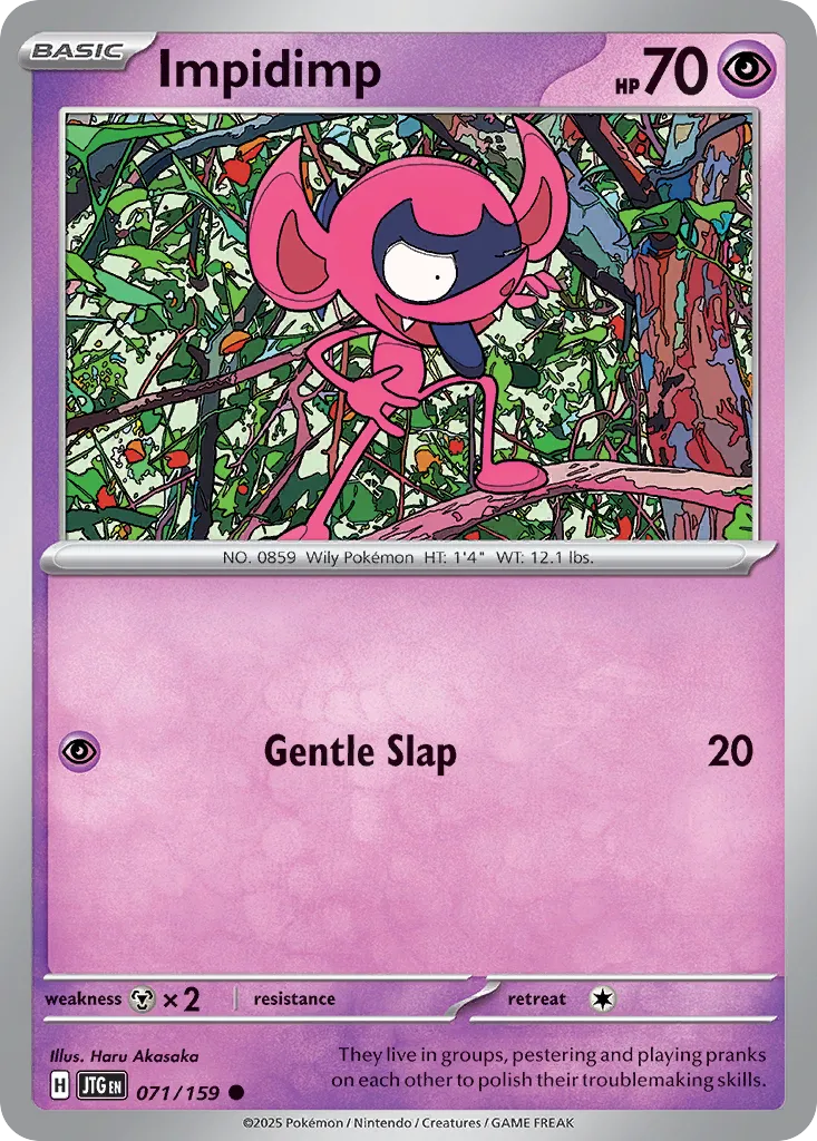Impidimp 071/159 — Journey Together (English Pokémon TCG card)