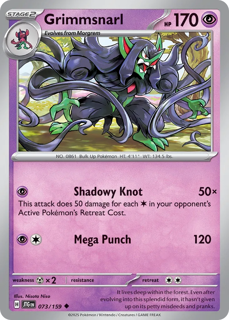 Grimmsnarl 073/159 — Journey Together (English Pokémon TCG card)