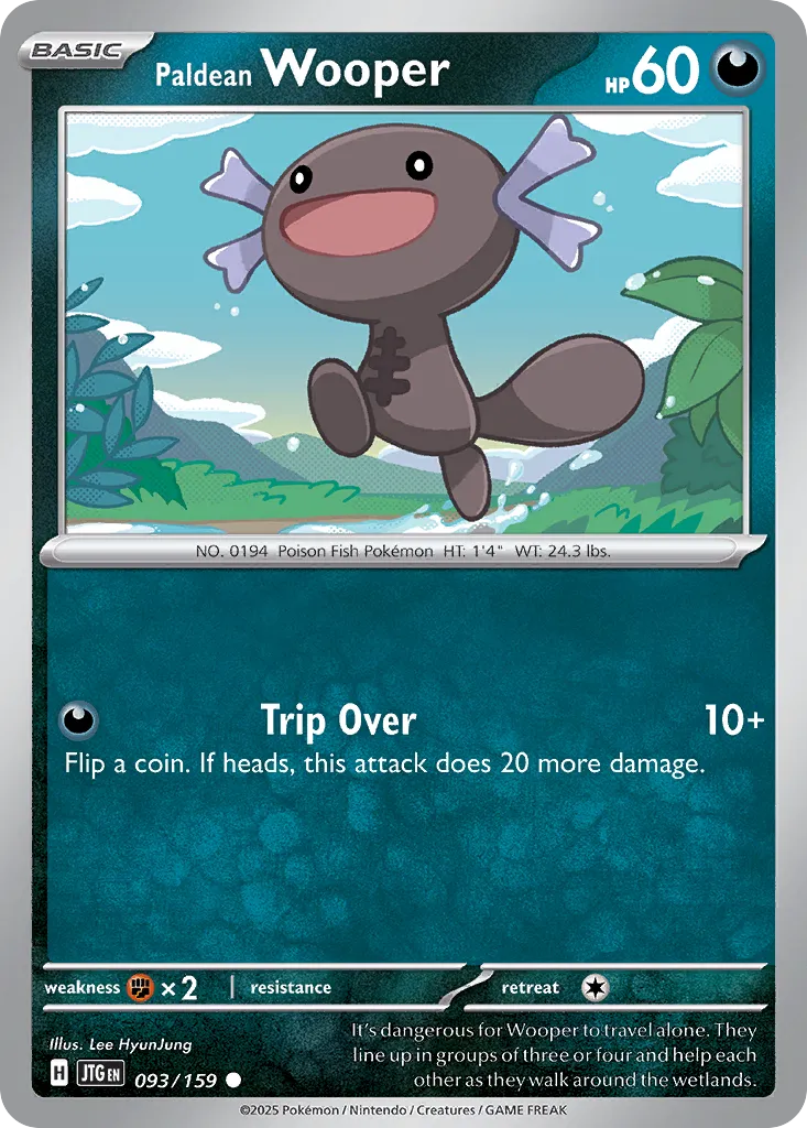 Paldean Wooper 093/159 — Journey Together (English Pokémon TCG card)